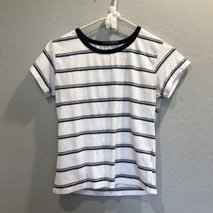 Blue striped brandy tee
